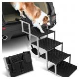 Niubya Dog Ramps for Cars, Portable Folding Dog St