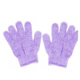 Pair Shower Gloves Body Scrub Exfoliator Exfoliati