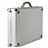 Alpine Swiss Aluminum Attache Case Padded Laptop B