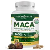 USDA Certified Organic Maca Root Capsules 1600mg -