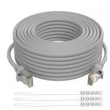 Adoreen Cat 6 Ethernet Cable 60 Ft-Gray, High Spee