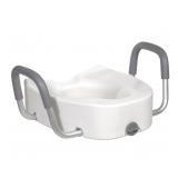 Drive Medical Premium Plastic Raised Toilet Seat w