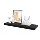 WELLAND 36 inch Black Mission Floating Shelves for