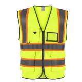 SHORFUNE High Visibility Safety Vest with Pockets,