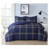 Truly Soft Bronson Plaid Full/Queen 3 Piece Comfor