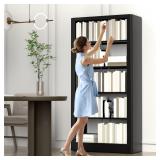 KINGBO 78.7" Tall Bookshelf, 5 Shelf Adjustable Bo