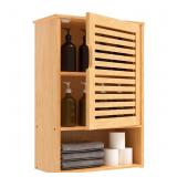 Purbambo Bathroom Wall Cabinet with Single Door, B