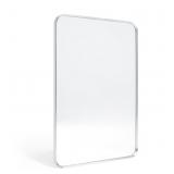 Minuover Wall Mount Mirror for Bathroom, Brush Sil