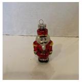 VINTAGE GLASS CHRISTMAS TREE ORNAMENT TOY SOLDIER