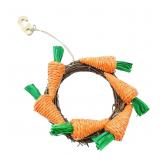 Carrot Wreath Bird Chewing Toys Bird Cage Hanging