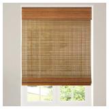 CALYX INTERIORS Cordless Bamboo Roman Shade Blind,