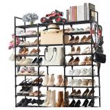 Mavivegue 9-Tier Metal Shoe Rack - Holds 50-55 Pai