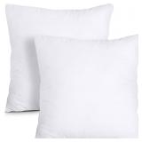 Utopia Bedding Throw Pillows Insert (Pack of 2, Wh