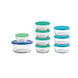 Anchor Hocking 18 Piece Glass Storage Containers w