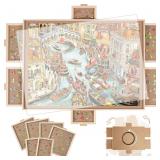 BuilderButler 2000 Pieces Rotating Puzzle Board wi