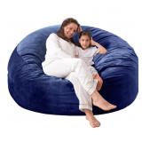 [Removable Outer Cover] Large Bean Bag Chair: 4 ft