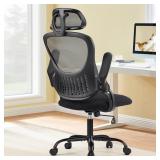 SYBESTE Mesh Office Computer Desk Chair, Flip-up A