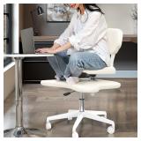 YUKSAL Cross Legged Office Chair, Criss Cross Desk