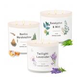 3 Pack Candles for Home Scented, 40.2 oz 300 Hour