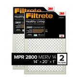 Filtrete 14x20x1 Air Filter, MPR 2800, MERV 14, He