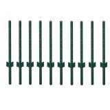 Metal Fence Post Fence U Post Green 3 Feet, Pack o