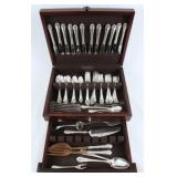 Lunt Modern Victorian Sterling Flatware Set 87 Pcs