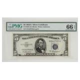 $5 1953A PMG 66 Silver Certificate