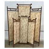 Two C. 1900 Oak Stick & Ball Dressing Screens