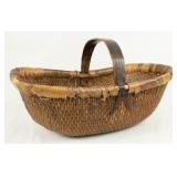 Antique Chinese Willow Field Basket