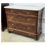 Victorian Marble Top Dresser w/ 4 Drawers