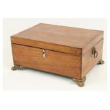 George III Inlaid Mahogany Tea Caddy