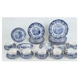 Assembled "Lochs of Scotland" China, (30) Pcs.