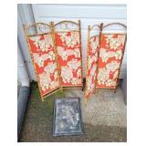 (2) Asia Themed Wall Dividers & California Plaque