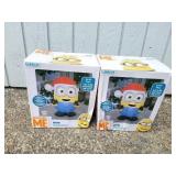 (2) NEW Despicable Me 3.5 ft. Inflatables