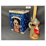 ANHEUSER, BUSCH, GERMAN HOLIDAY STEIN 97# TRX LID