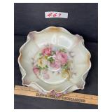 Painted porcelain dish Silesia German