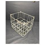 Old galvanized milk crate