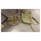 Military gas mask bags