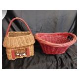 2 WICKER BASKETS