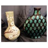 DECORATIVE FLORAL VASES / 2 PCS