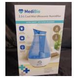 MEDIBIO / COOL MIST ULTRASONIC HUMIDIFIER / NIB