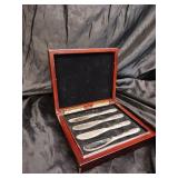 GODINGER BUTTER KNIVE SET / WOODEN CASE