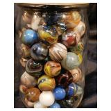 VINTAGE MARBLES / PINT JAR FILLED