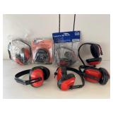 5 Pair Protective Ear Muffs