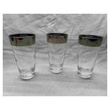 Silverline Tall Glasses (3)