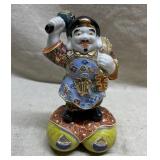 Meiji Era Porcelain Statuette of Daikoku