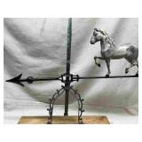 Cast Iron Lightning Rod Horse Weathervane