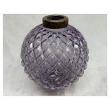 Light Purple Quilted Glass Lightning Rod Orb