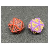 Patterned 12mm D20s