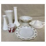 Milk Glass Lot